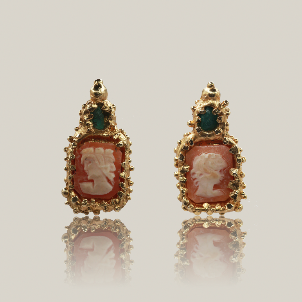 The Aristocratic Whimsy Emerald Earrings (One-of-a-Kind)